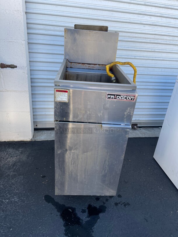 Clean! FRIDGCON FTFS-40 40 LBS Commercial FLOOR FRYER - GAS 102,000 BTU NSF Natural Gas Tested and Workng! - Image 2 of 8