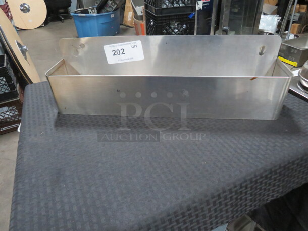 One Stainless Steel Bottle Rail. 22X5X7 - Image 1 of 1