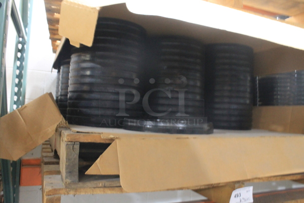 ALL ONE MONEY! TWO PALLET LOT of Various Items Including Black Poly Round Lids. BUYER MUST REMOVE. - Image 2 of 3