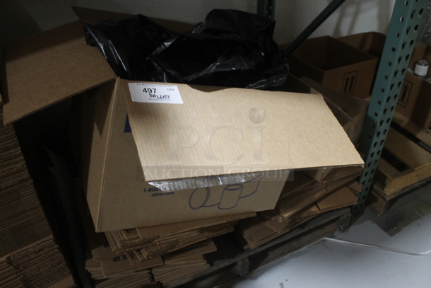 ALL ONE MONEY! PALLET LOT of Various Cardboard Boxes. BUYER MUST REMOVE. - Image 2 of 3