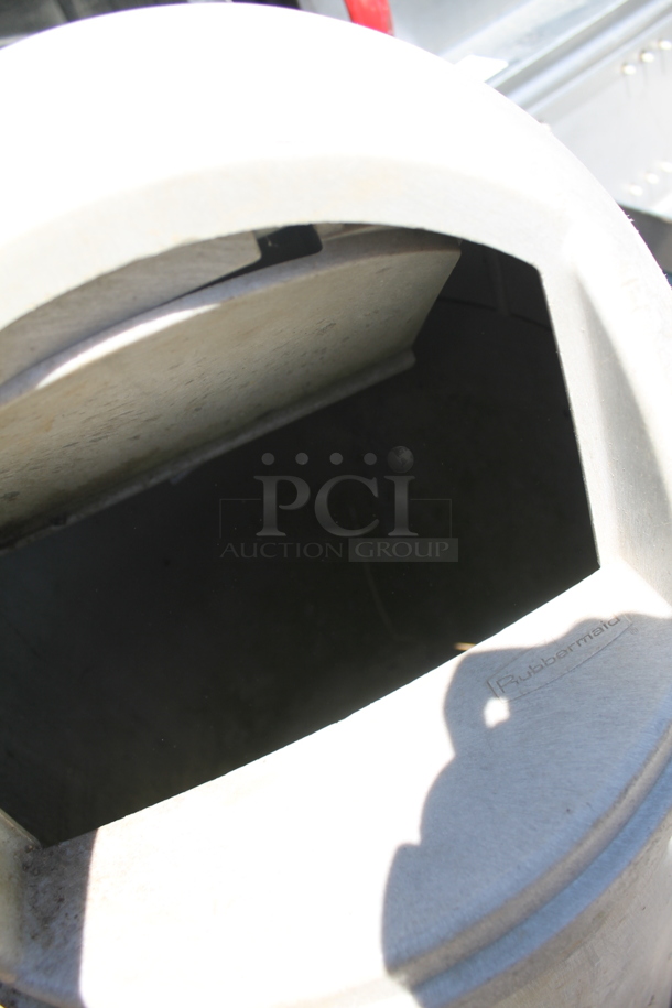 Gray Poly Trash Can Shell. - Image 5 of 5