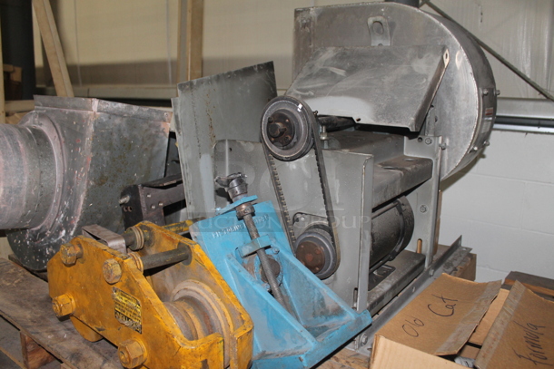 ALL ONE MONEY! TWO PALLET LOT Including  Metal Motor, Pond Pro Liquid Blue Magic Catalyst Bottles and Metal Vent Pieces. BUYER MUST REMOVE. - Image 3 of 9