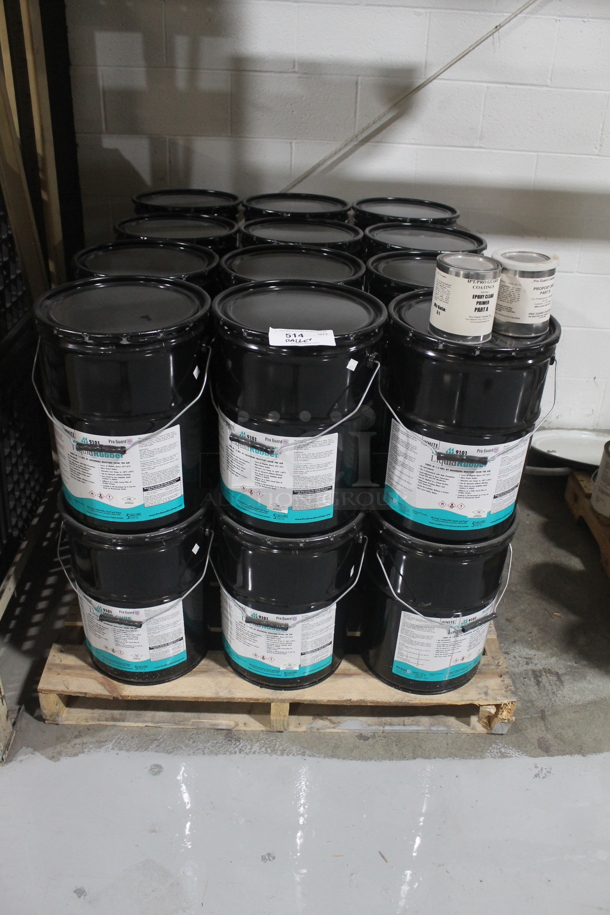 ALL ONE MONEY! PALLET LOT of ProGuard Moisture Cure Liquid Rubber Buckets. BUYER MUST REMOVE. - Image 1 of 4