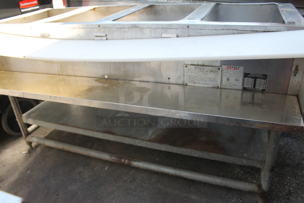 Eagle Stainless Steel Commercial Gas Powered 4 Well Steam Table w/ Cutting Board and Under Shelf. - Image 3 of 8