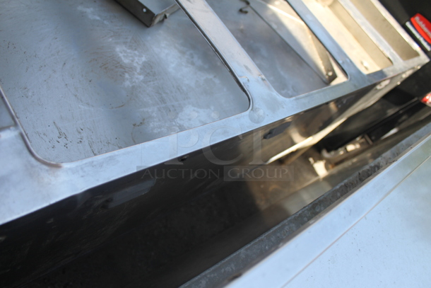Eagle Stainless Steel Commercial Gas Powered 4 Well Steam Table w/ Cutting Board and Under Shelf. - Image 7 of 8