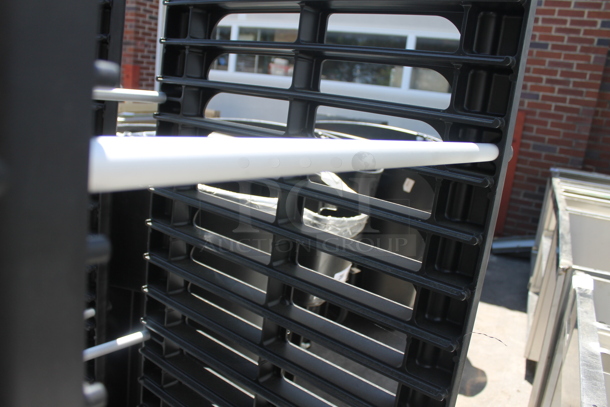 BRAND NEW! Rubbermaid Black Poly and Metal Pan Transport Rack on Commercial Casters. - Image 4 of 5