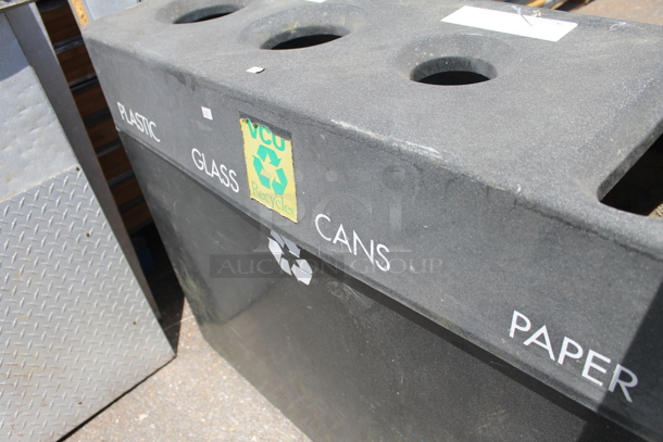 Black Poly Recycling Bin Shell. - Image 3 of 4