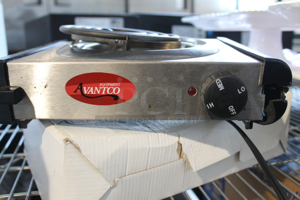 IN ORIGINAL BOX! Avantco CB-7 Stainless Steel Commercial Single Burner Range. 120 Volts, 1 Phase. - Image 5 of 7