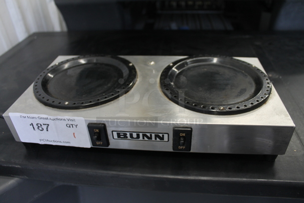 Bunn WX-2 Stainless Steel Commercial Countertop 2 Burner Coffee Pot Warmer. 120 Volts, 1 Phase. Tested and Working! - Image 1 of 4