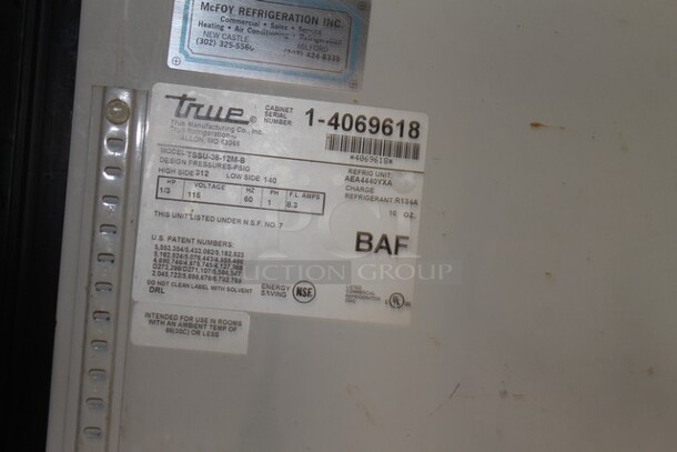 True TSSU-36-12M-B Stainless Steel Commercial Sandwich Salad Prep Table Bain Marie Mega Top. 115 Volts, 1 Phase. Cannot Test Due To Damaged Plug - Image 5 of 5