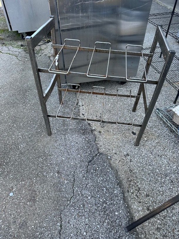 One Stainless Steel Soda Racking. 28X16X29 - Image 1 of 1