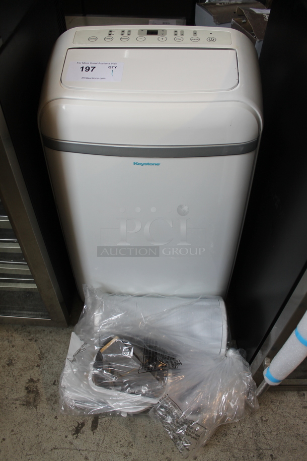 BRAND NEW SCRATCH AND DENT! Keystone KSTAP14B Metal Portable Air Conditioner. 115 Volts, 1 Phase. 14,000 BTU. Tested and Working! - Image 1 of 9