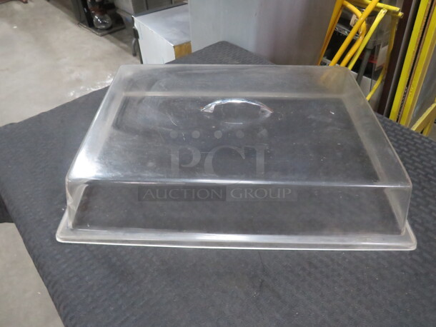 One Full Size Clear Poly Dome Lid.  - Image 1 of 1