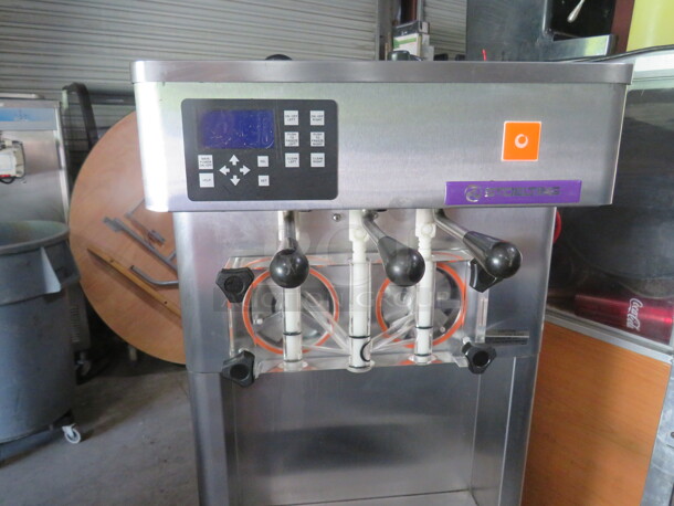 One Stoelting 2 Flavor Twist Soft Serve Machine On Casters. Unable To Test. 208-240 Volt. 1 Phase. Model# F231-1812-OL2. - Image 3 of 5