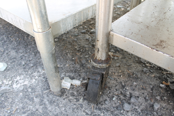 Stainless Steel Commercial Equipment Stand w/ Under Shelf on Commercial Casters. - Image 4 of 5