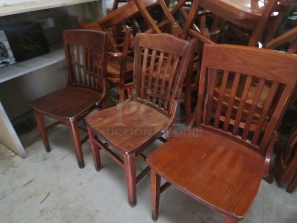 Assorted Wooden Chair. 4XBID - Image 2 of 2