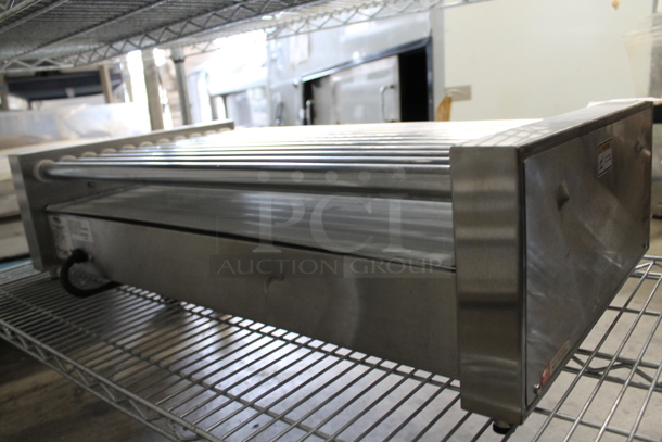 BRAND NEW SCRATCH AND DENT! APW Wyott HR-50 Stainless Steel Commercial Countertop Hot Dog Roller. 120 Volts, 1 Phase. Tested and Working! - Image 7 of 8
