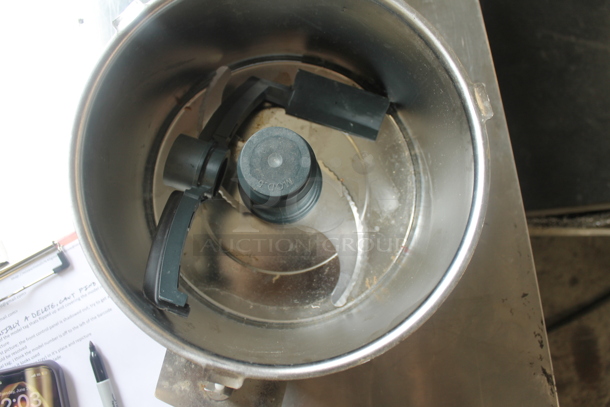 Metal Commercial Food Processor Bowl w/ S Blade and Poly Lid. - Image 5 of 5