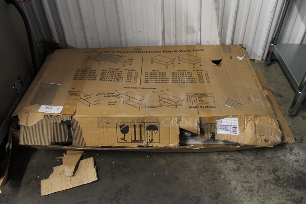BRAND NEW IN BOX! Profeeshaw PSW-2436E SR-78007-T2448 Stainless Steel Table w/ Under Shelf. Stock Picture Used as Gallery. - Image 2 of 11
