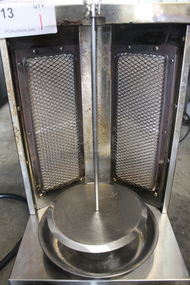 2021 GB-25 Stainless Steel Commercial Countertop Propane Gas Powered Gyro / Doner Kebab Machine.  - Image 6 of 9