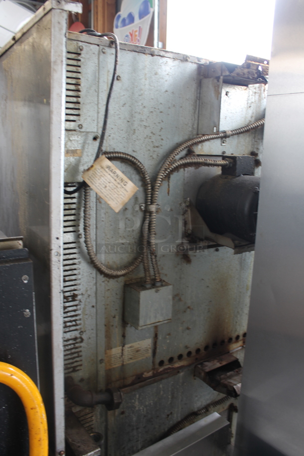 2 Imperial Stainless Steel Commercial Natural Gas Powered Full Size Convection Ovens w/ View Through Door, Solid Door and Metal Racks. Picture of Oven Before Removal Included In Listing. 2 Times Your Bid! - Image 11 of 12
