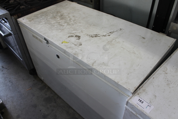 Metal Chest Freezer w/ Hinge Lid. Tested and Does Not Power On
 - Image 1 of 3