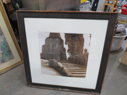 One 35X35 Framed Picture.