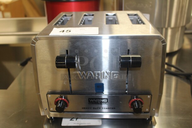 NEW! Waring Model WCT805B Commercial 4 Slot Toaster. 11x10x9. 208V/60Hz.   - Image 1 of 5