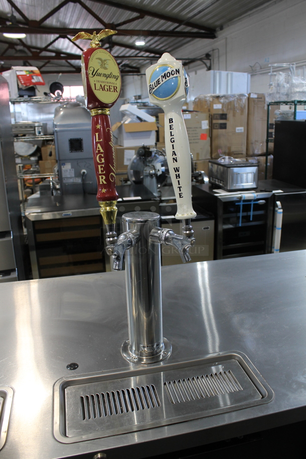 Beverage Air DD94HC-1-B Stainless Steel Commercial Direct Draw Kegerator w/ 3 Tap Beer Tower and 2 Tap Beer Tower. 115 Volts, 1 Phase. Tested and Powers On But Does Not Get Cold - Image 4 of 9