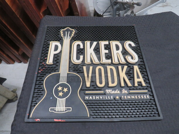 One 14X14 Pickers Vodka Bar Mat. - Image 1 of 1