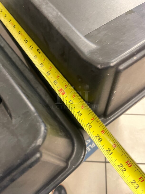 Clean! Commercial Black Large Size Plastic Trash Container NSF 20x20x40 - Image 7 of 8