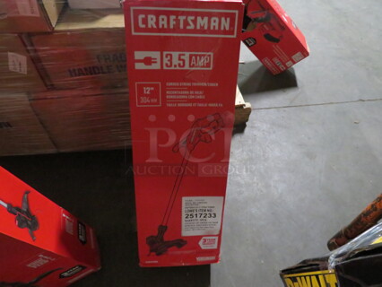 One Craftsman 3.5 Amp 12 Inch Weedeater.