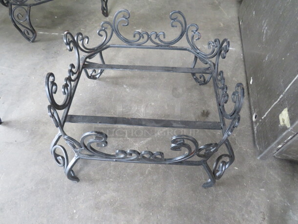 One Black Metal Beverage Dispenser Stand. - Image 1 of 1