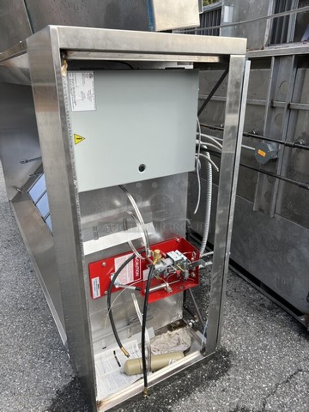 9' CaptiveAire Model 5424 ND-2 SELF CONTAINED Stainless Steel Commercial Grease Hood w/ Make Up Air Vent. 108x71x25 - Image 8 of 11