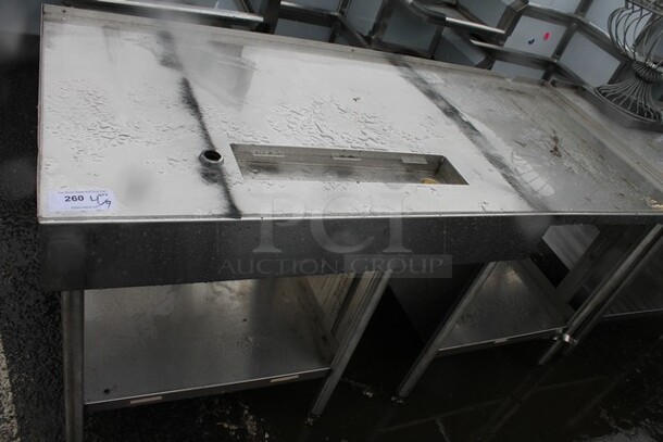 Stainless Steel Commercial Soda Station w/ Under Shelf. 