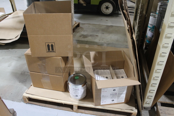 ALL ONE MONEY! TWO PALLET LOT of Various Items Including Pro Guard 6450 Clear Varnish and Epoxy Part B. BUYER MUST REMOVE. - Image 3 of 7