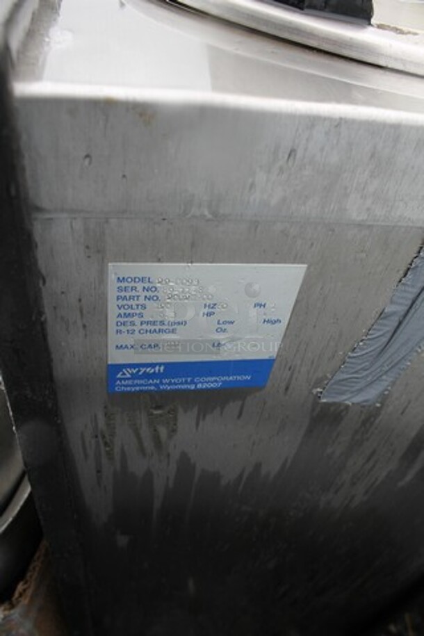 APW Wyott 22-0093 Stainless Steel Commercial 2 Well Plate Return on Commercial Casters. 120 Volts, 1 Phase.  - Image 3 of 3