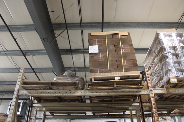 ALL ONE MONEY! PALLET LOT of BRAND NEW Cardboard Boxes and Two Extra Pallets. BUYER MUST REMOVE. - Image 1 of 2