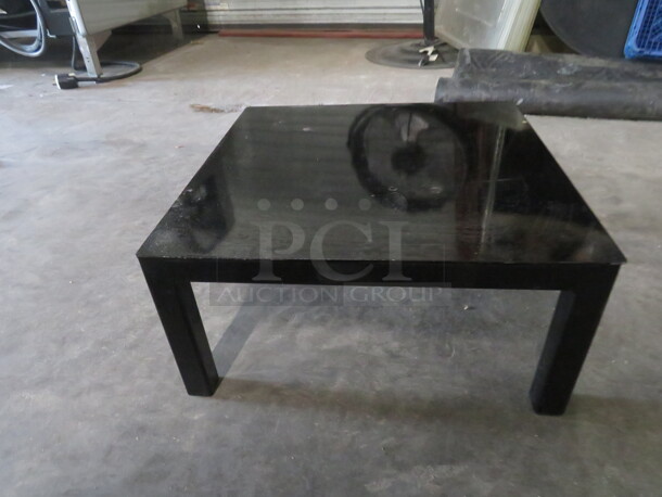 One Heavy Black Metal Stand. 17X17X8 - Image 1 of 1