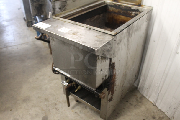 Stainless Steel Commercial Natural Gas Powered Deep Fat Fryer. - Image 3 of 4