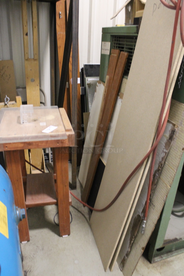 ALL ONE MONEY! Lot of Various Items Including Wooden Stand and Boards. BUYER MUST REMOVE. - Image 4 of 4