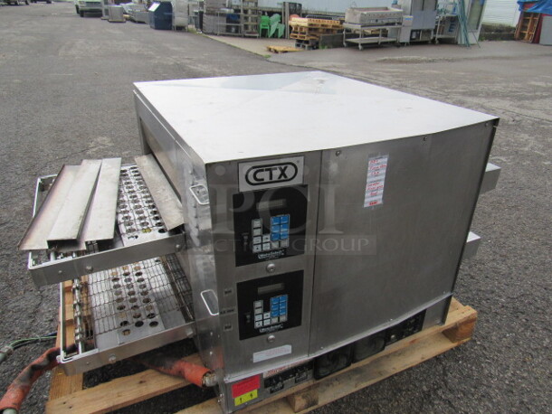 One CTX Double Conveyor Pizza Oven. Model# DZ33. 59X36X28.5 - Image 2 of 5
