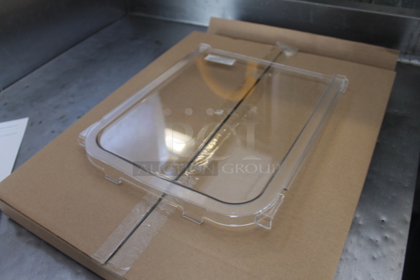 ALL ONE MONEY! 2 Boxes of BRAND NEW Cambro Clear Poly Lids - Image 7 of 7