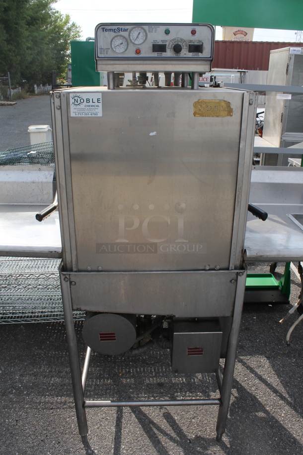 Jackson Tempstar Stainless Steel Commercial Straight Pass Through Dishwasher w/ Left Side Clean Side Dishwasher Table and Right Side Dirty Side Dishwasher Table. 208-230 Volts, 1 Phase. - Image 3 of 10