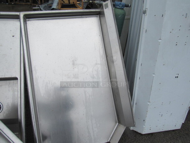 One Sani Safe Clean Side Dishwasher Table. 48X30X36 - Image 1 of 1