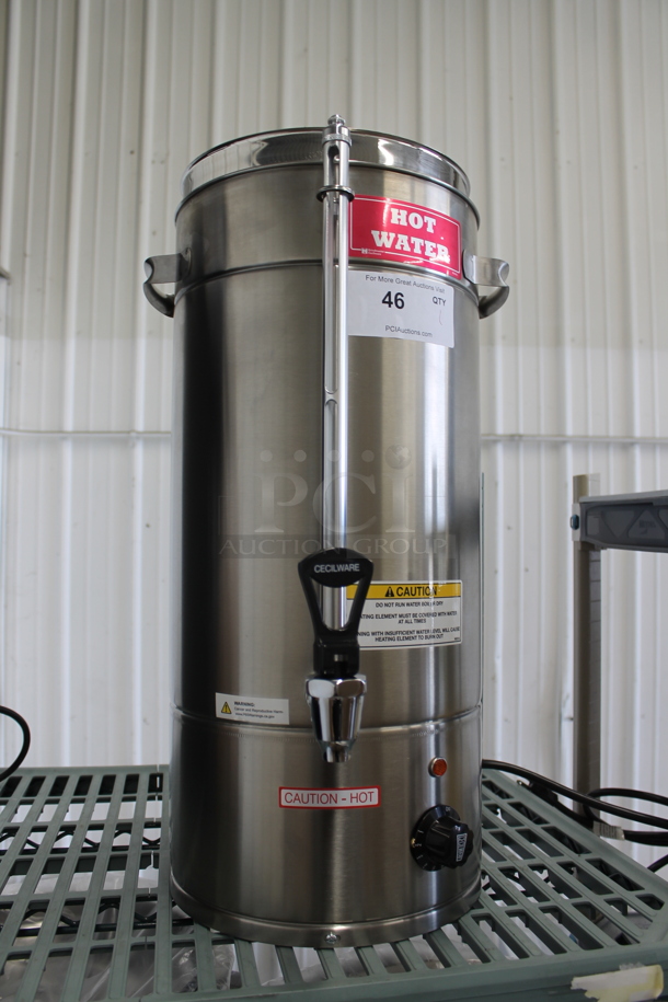 2019 Grindmaster Cecilware CS115 Stainless Steel Commercial Low Volume Plumbed Hot Water Dispenser. 120 Volts, 1 Phase.  - Image 1 of 3