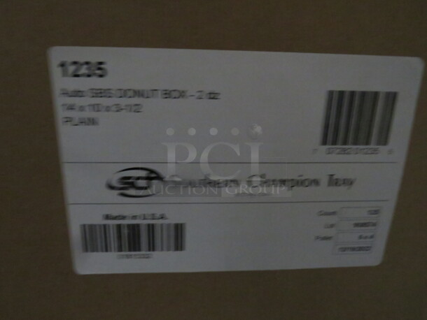 One Opened Case Of Plain White Donut Boxes. 14X10X3.5 - Image 3 of 3