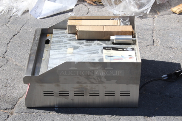 BRAND NEW SCRATCH & DENT! Avantco EG16N 16" Electric Countertop Griddle - 120V, 1750W. PRISTINE CONDITION. OUT OF ORIGINAL PACKAGING. S/N: EG1623050021 - Image 6 of 6