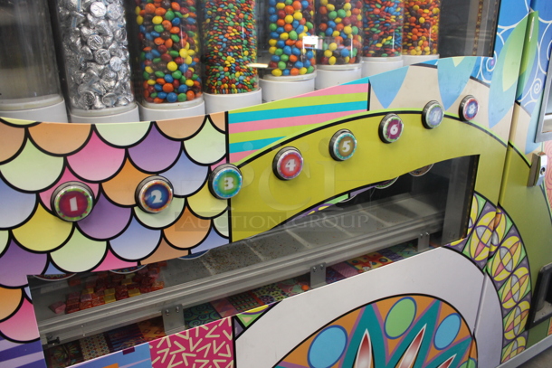 Sweet Amanda Metal Commercial Floor Style Fully Automated Candy Dispensing Machine w/ Capsule Dispensing System on Commercial Casters. - Image 7 of 12