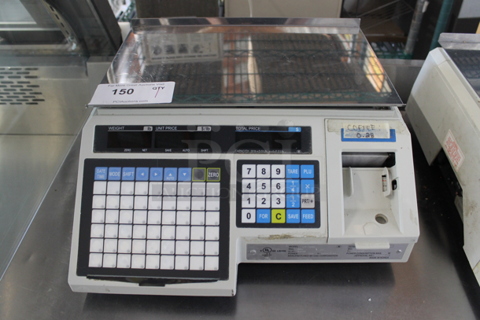 CAS LP-1000 Metal Commercial Countertop 30 Pound Capacity Food Portioning Scale. 120 Volts, 1 Phase. Tested and Working!